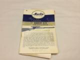 ORIGINAL MARLIN GOLDEN 39-A HANGING TAG AND INFORMATION - 2 of 6