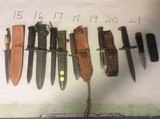 VARIOUS MILITARY KNIVES AND DAGGER - 1 of 3