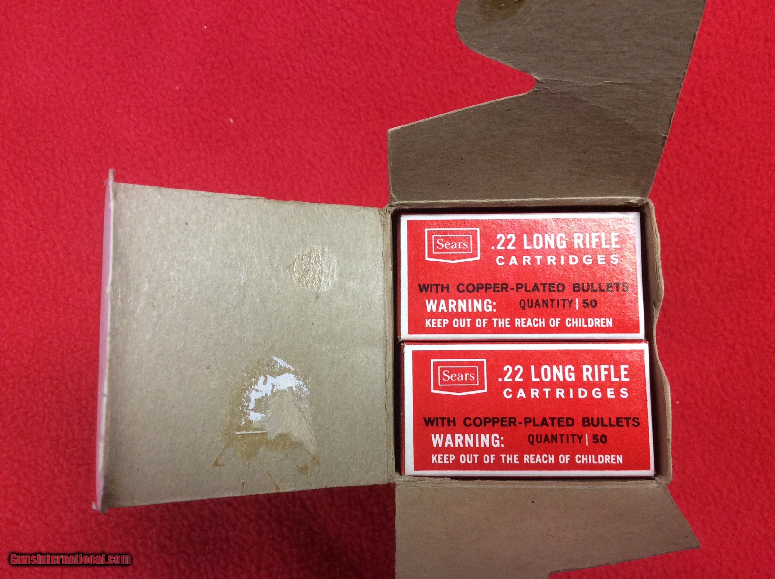 SEARS & ROEBUCK 22 LONG RIFLE CARTRIDGES FULL BRICK