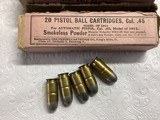 PETERS MILITARY 45 ACP SHELLS FROM KING MILLS OHIO 1918 - 3 of 3