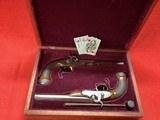 ROCHETT OF PARIS PAIR OF 69 CAL. PERCUSSION PISTOLS WITH CASE - 1 of 8