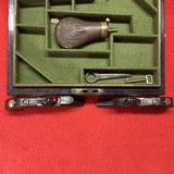 AICHER OF LONDON FLINTLOCK MUFF PISTOLS IN BURL WOOD CASE - 6 of 7