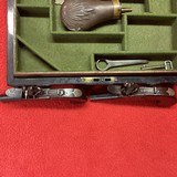 AICHER OF LONDON FLINTLOCK MUFF PISTOLS IN BURL WOOD CASE - 4 of 7