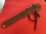 New never used WWII carbine rifle scabbard with jeep straps - 2 of 2