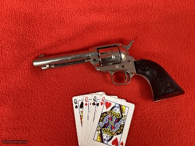 COLT FRONTIER SCOUT 22 MAGNUM NICKEL 4 1/2” BARREL