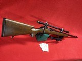 REMINGTON MODEL 4XB BULL BARREL 22 TARGERT RIFLE 28
BARREL WITH J.W. FECKERS SCOPE