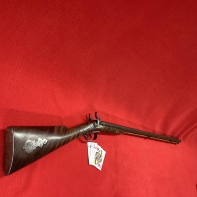 VAN WART & SON
12 GA. PERCUSSION
DBL BARREL WITH 35 1/2 “ BARRELS