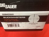 SIG SAUER BUCKMASTER 3-9 X40 0.25 MOA NEW IN BOX - 3 of 3