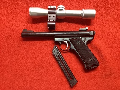 RUGER MK II 5 1/2” TARGET MODEL WITH SCOPE - Image 2 of 4
