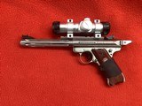 RUGER MK III HUNTER STAINLESS WITH MILLETT SP-2 RED DOT6 7/8” BARREL - Image 2 of 5