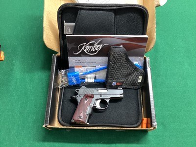 KIMBER MICRO 380380 CAL. WITH LASER SIGHT ROSEWOOD GRIPS NIB - Image 7 of 7