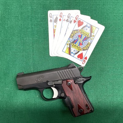 KIMBER MICRO 380380 CAL. WITH LASER SIGHT ROSEWOOD GRIPS NIB - Image 1 of 7
