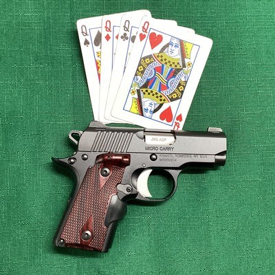 KIMBER MICRO 380380 CAL. WITH LASER SIGHT ROSEWOOD GRIPS NIB - Image 2 of 7
