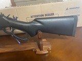 NIB MARLIN 1894 DARK 44 REM MAG 16.5 BBL.THREADED BLACK WEBBING HDWD STOCK - 2 of 12