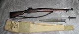 Remington Enfield, Model 1917, Serial #247576, 30-06 Springfield with Period Correct Remington Bayonet, sling and Canvas Case - 1 of 15