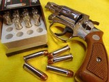 Smith & Wesson - "Chiefs Special" Model 36 (no-dash) Nickel .38 Special Revolver - 14 of 15
