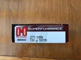 .270 Winchester Hornady Superformance 130 Gr SST - 2 of 5
