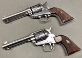 Ruger Single-six pair of SASS 32 HR stainless revolvers consecutive Wes Flowers action - 2 of 5