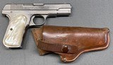 Colt 1903 nickled with MOP grips ca:1923-24 C&R w/period holster - 5 of 5