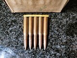 7mm Mauser (7x57) - Spanish Military FMJ (ball) Ammunition - Factory New Circa 1950 - 3 of 3