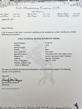 Colt National Match 45 Auto, in Original Colt Box. 1939 production. - 15 of 15