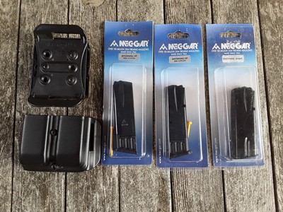 MEC-GAR Browning High power HP magazines and Blade Tech double magazine holders - Image 1 of 1
