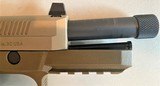 FN FNX-45 Tactical Semi Auto, Threaded Barrel, Flat Dark Earth - 10 of 13
