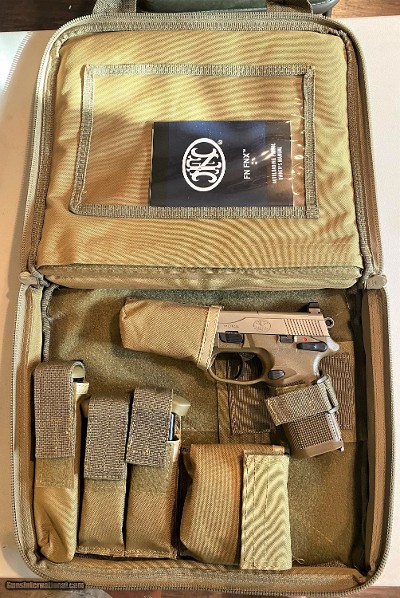 FN FNX 45 Tactical Semi Auto, Threaded Barrel, Flat Dark Earth