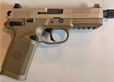 FN FNX-45 Tactical Semi Auto, Threaded Barrel, Flat Dark Earth - 5 of 13