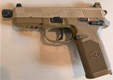 FN FNX-45 Tactical Semi Auto, Threaded Barrel, Flat Dark Earth - 4 of 13