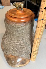 Rhinoceros Foot Humidor - 3 of 16