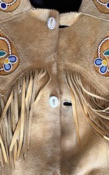 Genuine Elk Skin Beaded Leather Jacket - 13 of 16