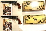 Matched Pair (2), Uberti 1860 Army, Fluted Cylinder, Black Powder Revolver, 44 Caliber, 8