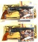 Matched Pair (2), Uberti 1860 Army, Fluted Cylinder, Black Powder Revolver, 44 Caliber, 8