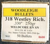 318 Wesley Richards Cal....... Bullets - 1 of 3