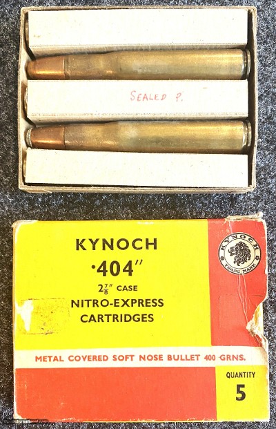 Kynoch 404 Jeffrey Ammo, New in Box