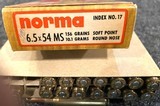 Norma 6.5 X 54 Mannlicher-Schoenauer, Two Partial Boxes - 2 of 2