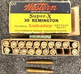 30 Remington Ammo by Western Super-X, 170 Grain - 1 of 1