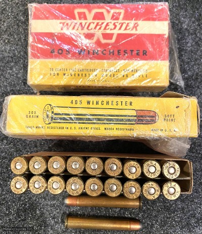 Winchester Made, 405 Winchester Caliber Ammo, 300 Grain Soft Point Bullets