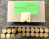 300 Weatherby Magnum Ammo made by A Square, 180 Grain DEAD TOUGH - 1 of 1