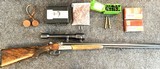 20 Gauge Double Over 6.5 x 70R Sauer, Combination Gun / Drilling - 2 of 20