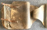 Saddle Bags, Leather Bags Paired with Nylon Pommel Bag - 3 of 9