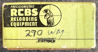 RCBS 270 Weatherby Magnum Dies with a Weatherby Branded Universal Bullet Seater