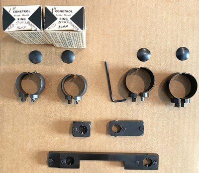 Conetrol Rings and Bases for Remington 700SA and Mauser K98, 1