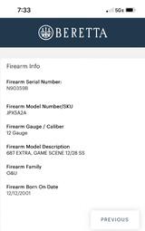 Beretta 687 Extra 12 gauge 28 - 9 of 9
