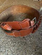 Orvis Leather Shotgun Shell Belt AsNew - 1 of 4