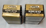 Two Boxes of Nosler 338 210 Grain Partition Bullets - Sealed Boxes - 1 of 2