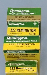 Four Boxes ( 77 Rounds) Remington 222 Rem 50 Grain Cartridges - 2 of 2