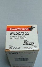 Brick of Winchester Wildcat 22 Long Rifle - 10 boxes of 50 - 2 of 4