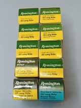 10 Boxes Remington 22 Long Rifle - 2 boxes Rem 22 LR Hollow Point, 5 boxes Rem 22 LR Round Nose, 2 boxes Rem 22 LR Viper & 1 box 22 LR Target- 500 - 2 of 2